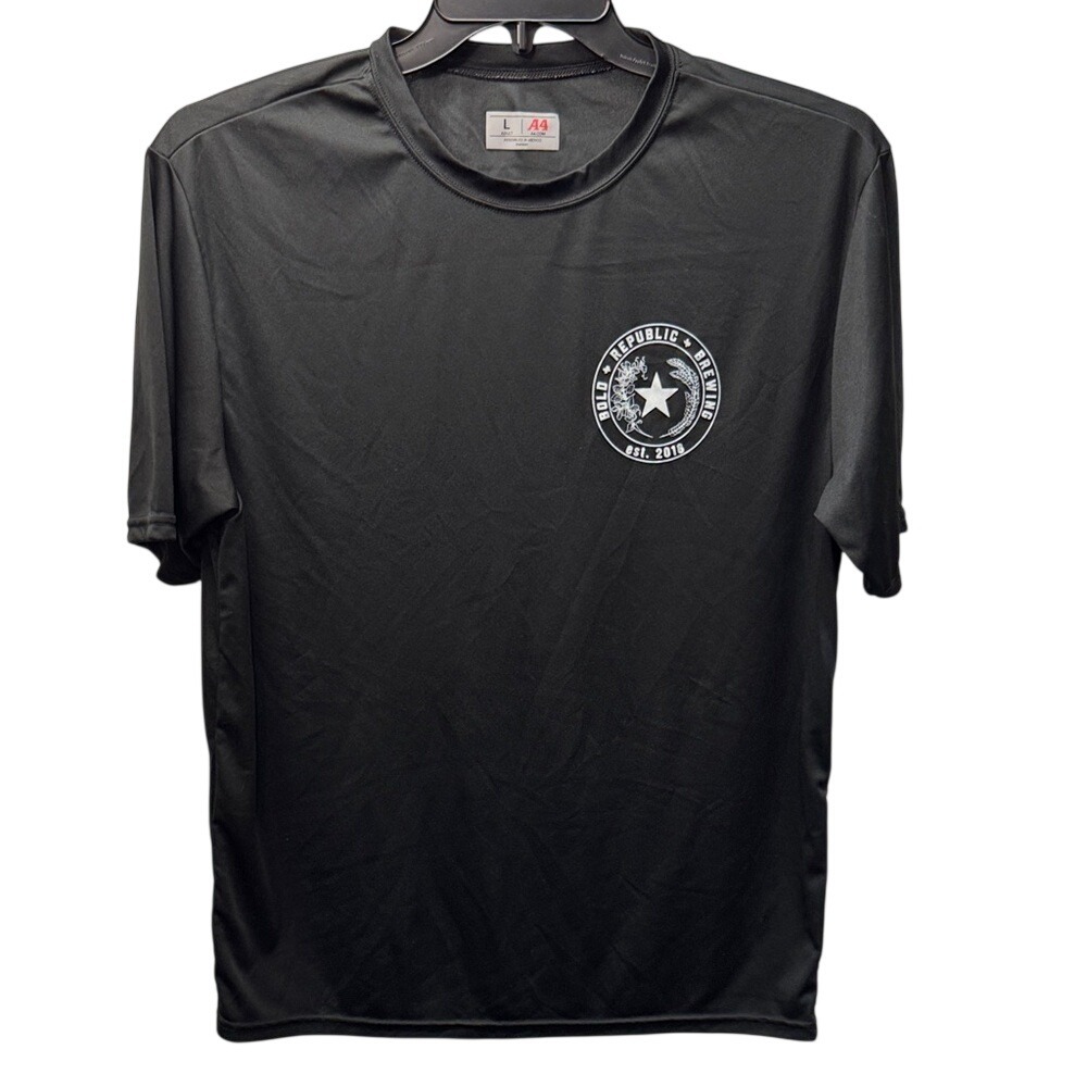 A4 Mens Bold Republic Brewing Performance‎ Graphic T-Shirt Black Large N3142